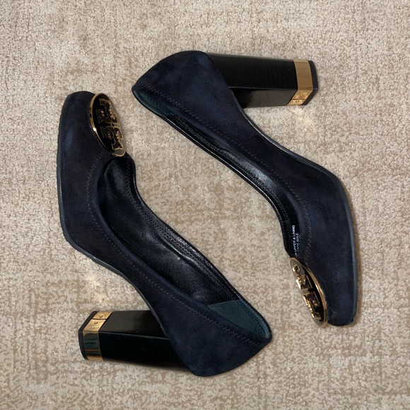 Tory Burch Women’s Maddie Pump Kid Suede Size 9 Black - Picture 5 of 10